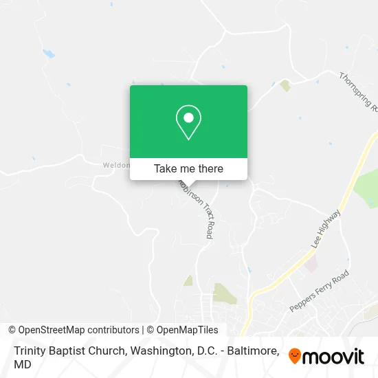 Trinity Baptist Church map