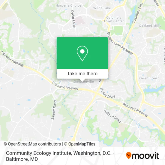 Community Ecology Institute map
