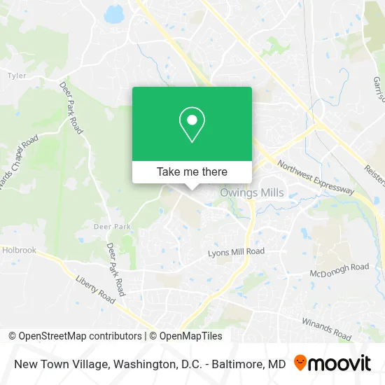 New Town Village map