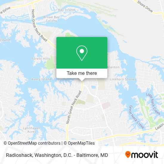 Radioshack map