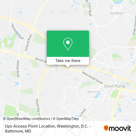 Ups Access Point Location map