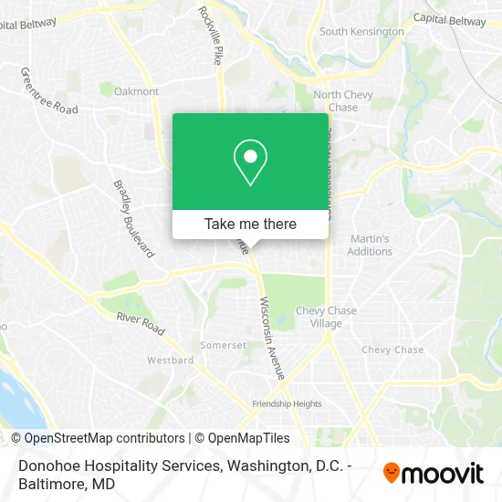 Donohoe Hospitality Services map