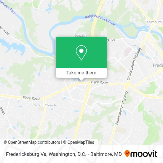 Fredericksburg Va map