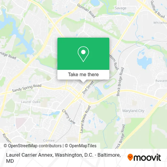 Laurel Carrier Annex map