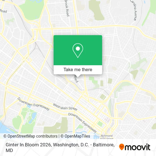 Ginter In Bloom 2026 map