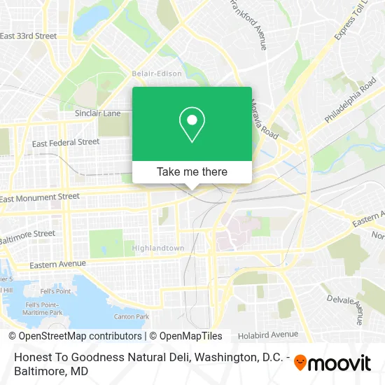 Honest To Goodness Natural Deli map