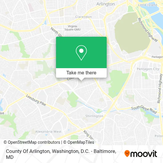 County Of Arlington map