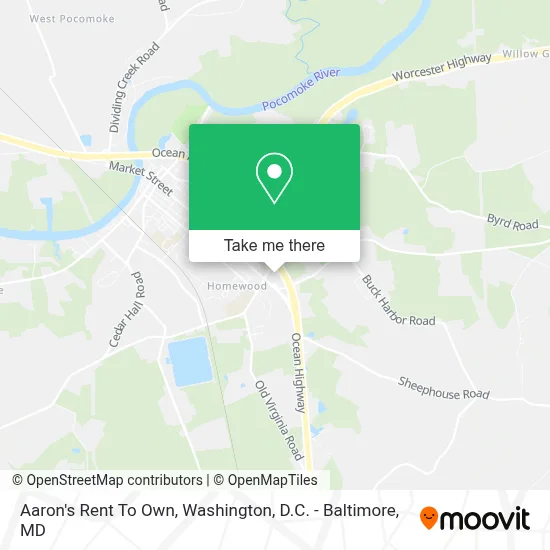 Aaron's Rent To Own map