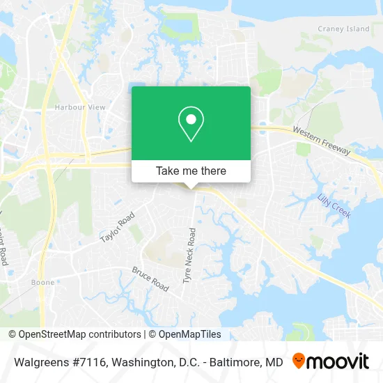 Walgreens #7116 map