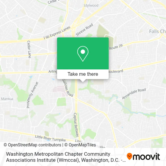 Washington Metropolitan Chapter Community Associations Institute (Wmccai) map
