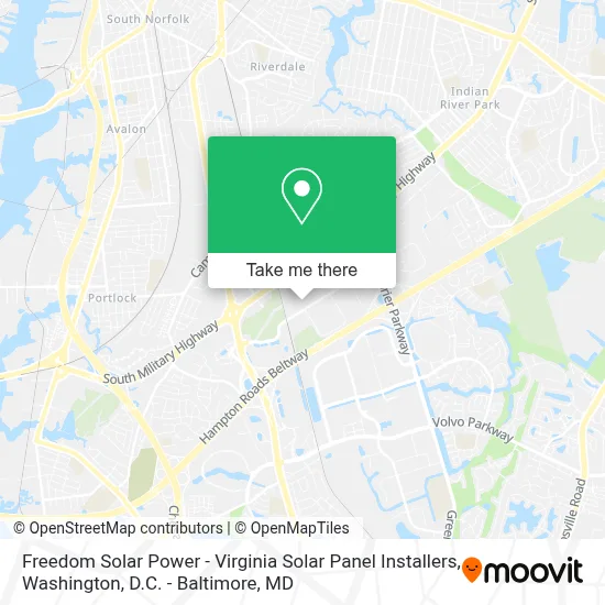 Freedom Solar Power - Virginia Solar Panel Installers map