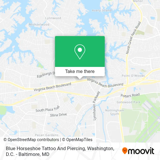 Blue Horseshoe Tattoo And Piercing map