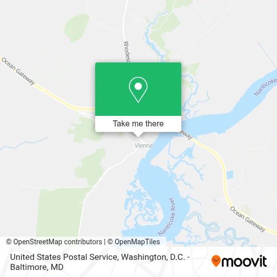 United States Postal Service map