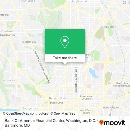 Bank Of America Financial Center map