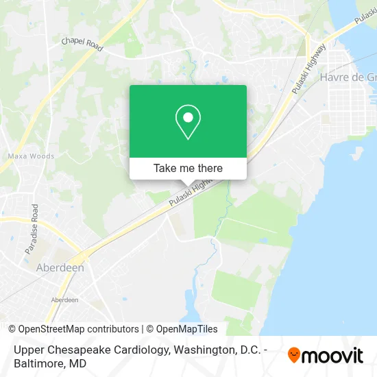 Upper Chesapeake Cardiology map