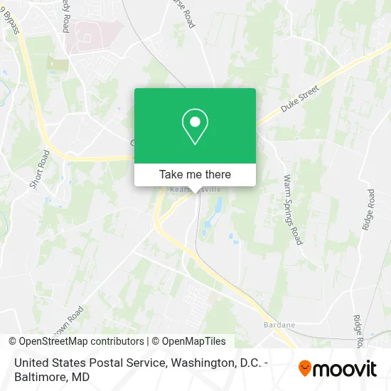 United States Postal Service map