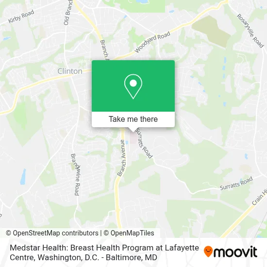 Medstar Health: Breast Health Program at Lafayette Centre map