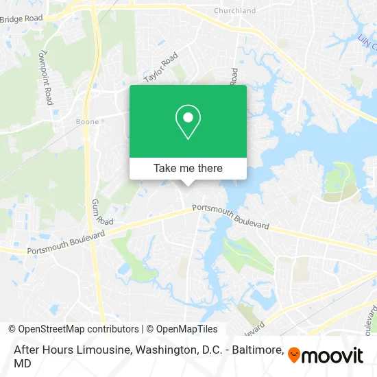 After Hours Limousine map