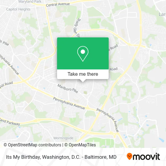 Its My Birthday map