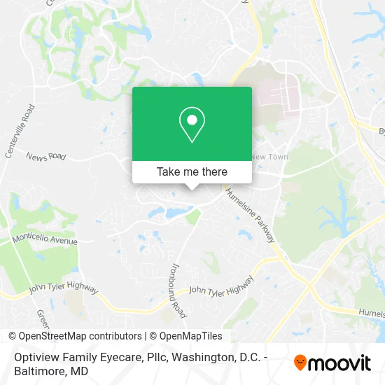 Optiview Family Eyecare, Pllc map