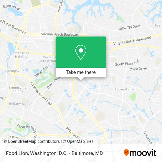 Food Lion map