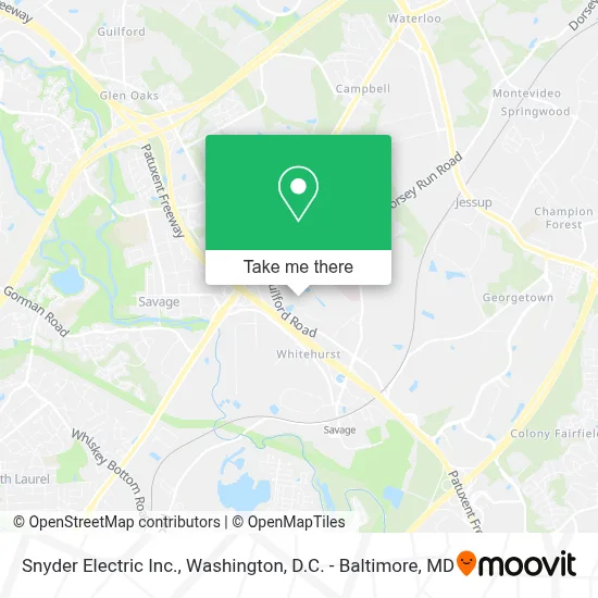 Snyder Electric Inc. map