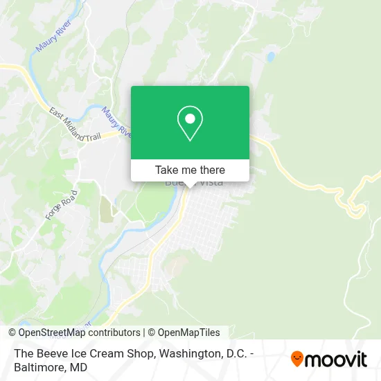 The Beeve Ice Cream Shop map