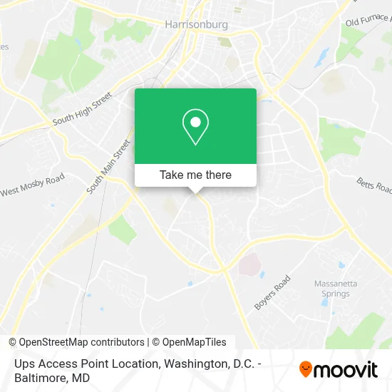 Ups Access Point Location map