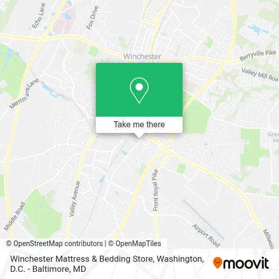 Winchester Mattress & Bedding Store map
