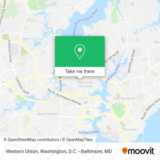 Western Union map