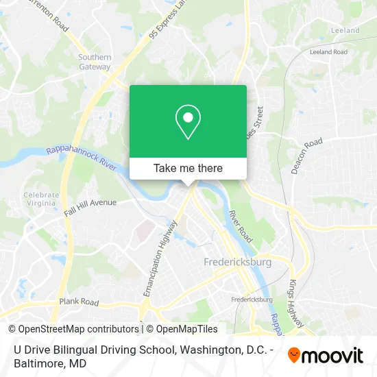 U Drive Bilingual Driving School map