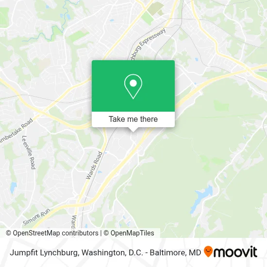 Jumpfit Lynchburg map