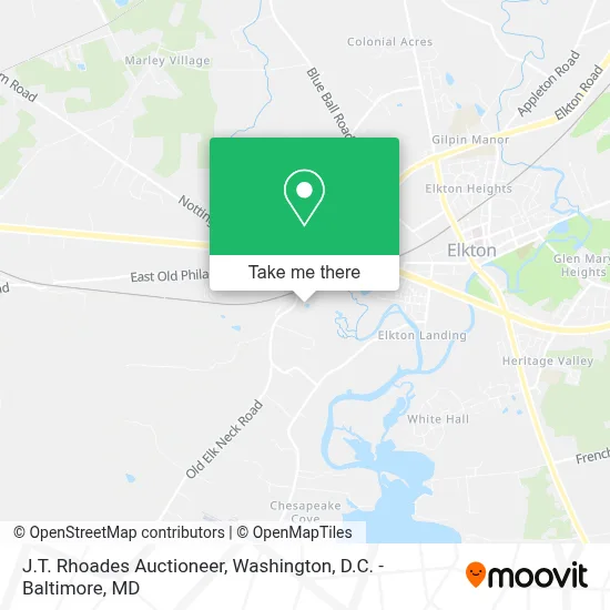 J.T. Rhoades Auctioneer map