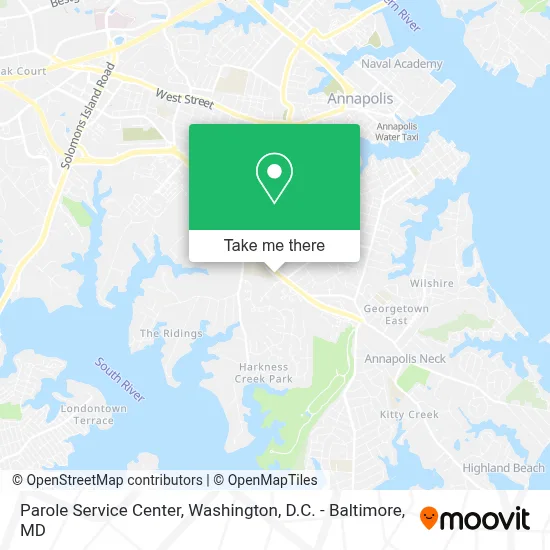 Parole Service Center map