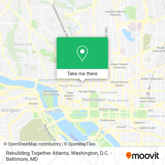Rebuilding Together Atlanta map