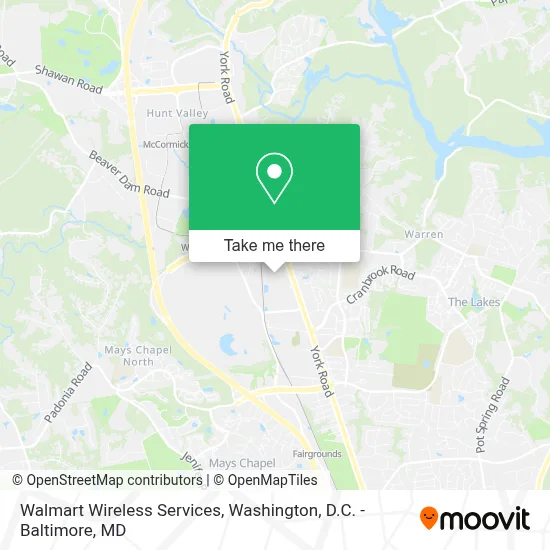 Walmart Wireless Services map
