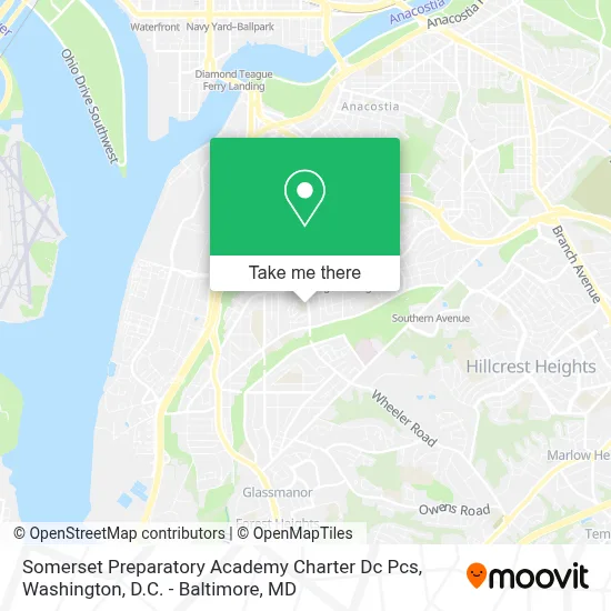 Somerset Preparatory Academy Charter Dc Pcs map
