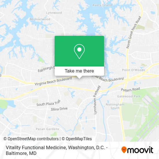 Vitality Functional Medicine map