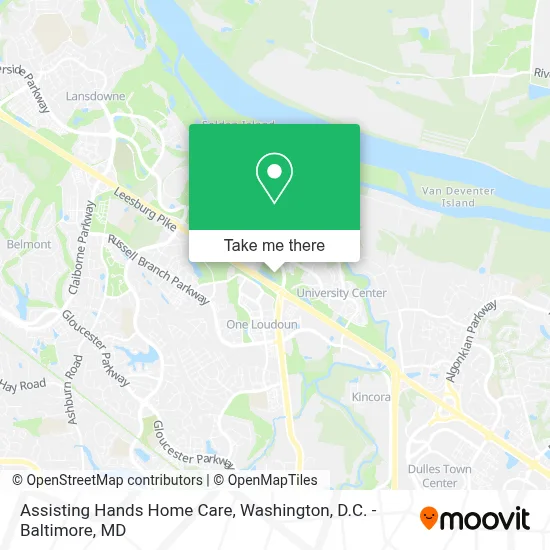 Assisting Hands Home Care map