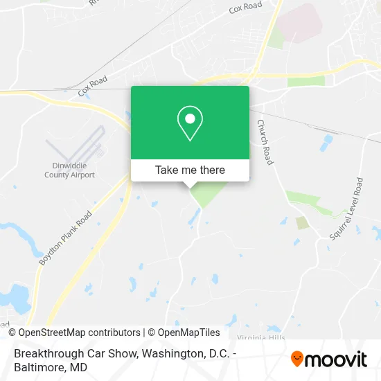 Breakthrough Car Show map