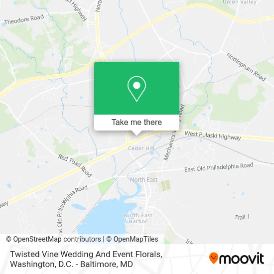 Twisted Vine Wedding And Event Florals map