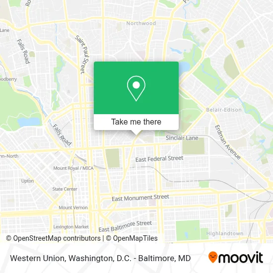 Western Union map