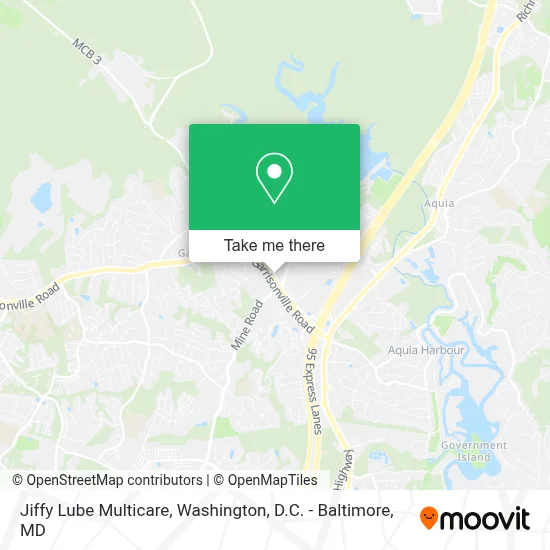 Jiffy Lube Multicare map