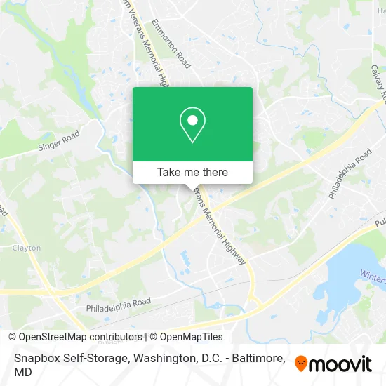 Snapbox Self-Storage map