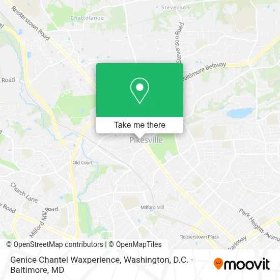 Genice Chantel Waxperience map