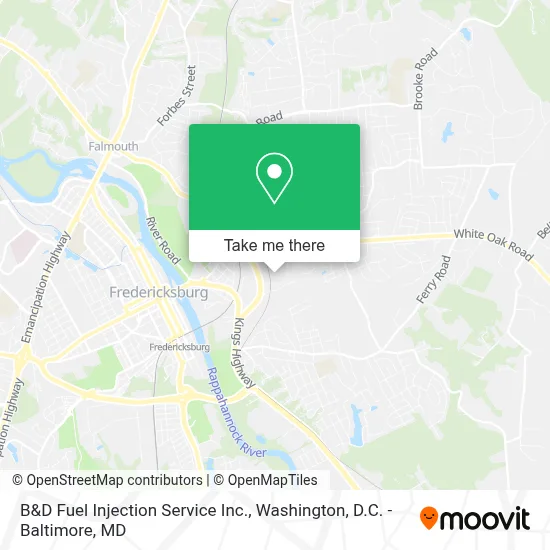B&D Fuel Injection Service Inc. map