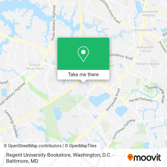 Regent University Bookstore map
