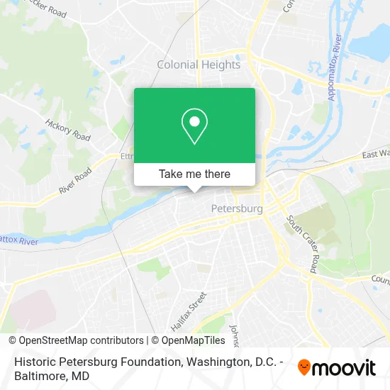Historic Petersburg Foundation map
