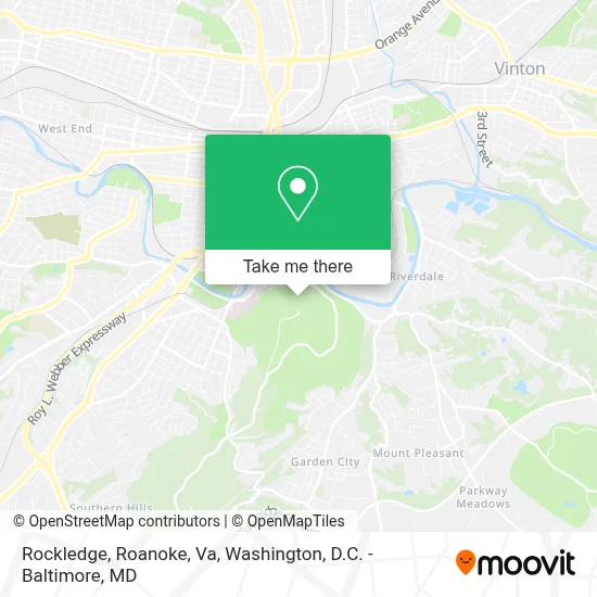 Rockledge, Roanoke, Va map