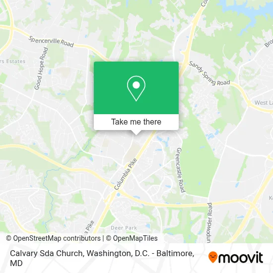 Calvary Sda Church map